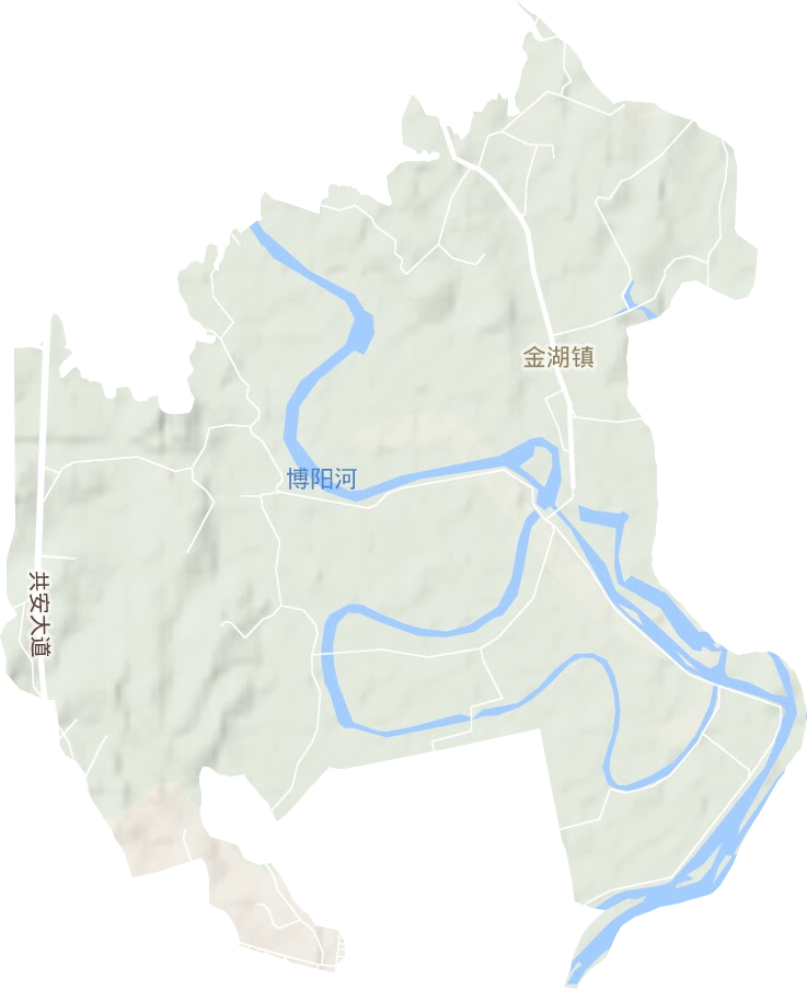金湖鄉(xiāng)地形圖