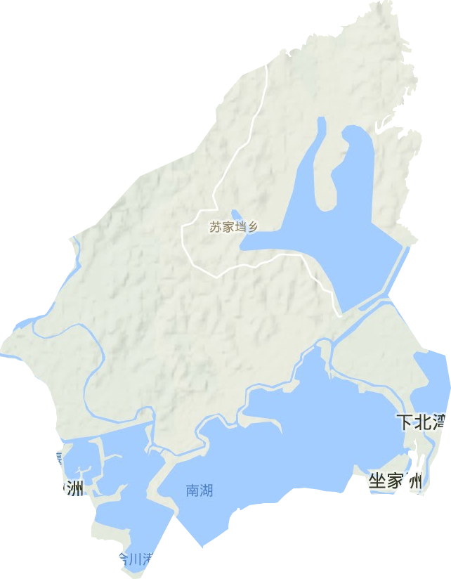 蘇家垱鄉地形圖