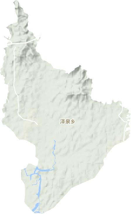 澤泉鄉地形圖