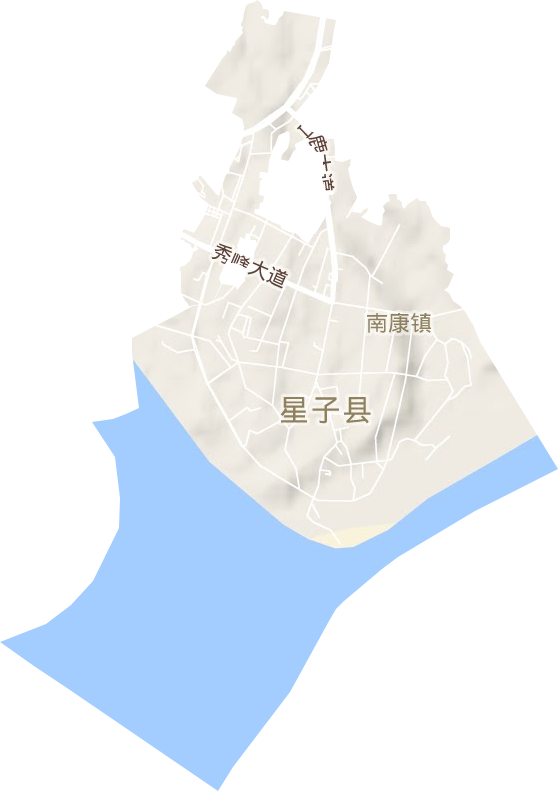 南康鎮(zhèn)地形圖