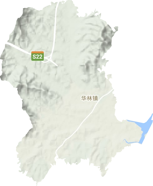 華林鎮(zhèn)地形圖
