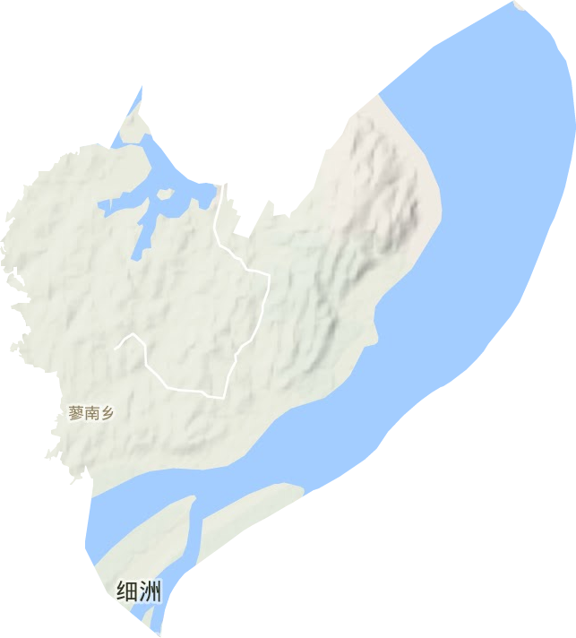 蓼南鄉(xiāng)地形圖