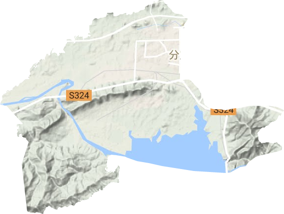 分宜鎮(zhèn)地形圖