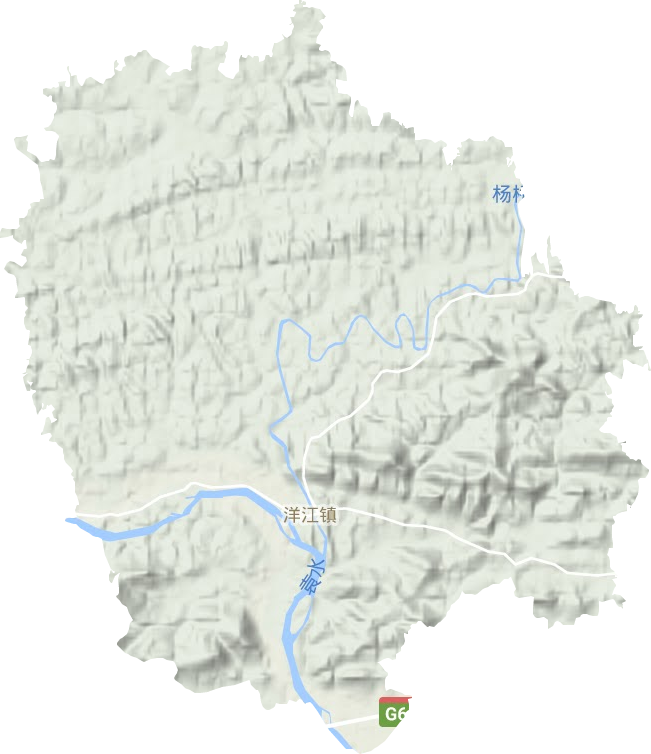 洋江鎮(zhèn)地形圖
