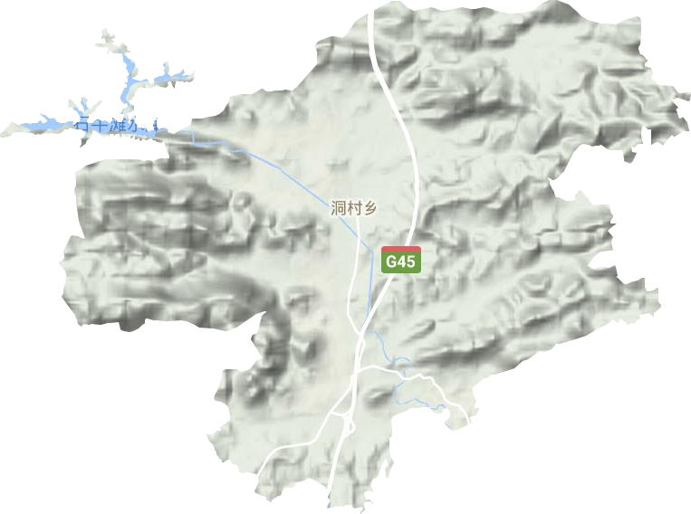 洞村鄉(xiāng)地形圖
