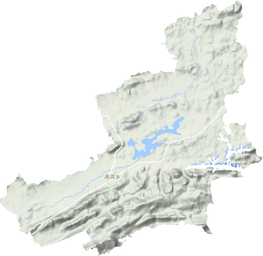 高嵐鄉地形圖