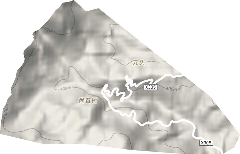 上村林場地形圖