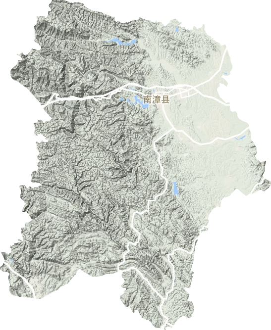 南漳縣地形圖