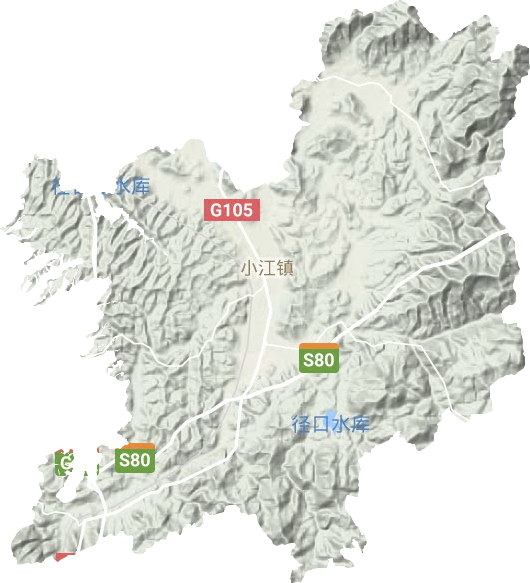 小江鎮地形圖