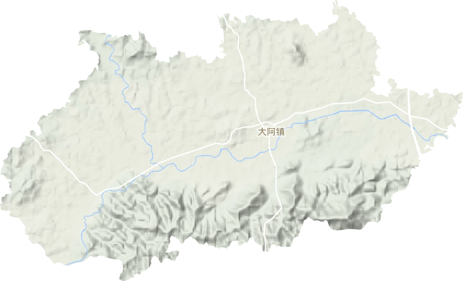 大阿鎮地形圖