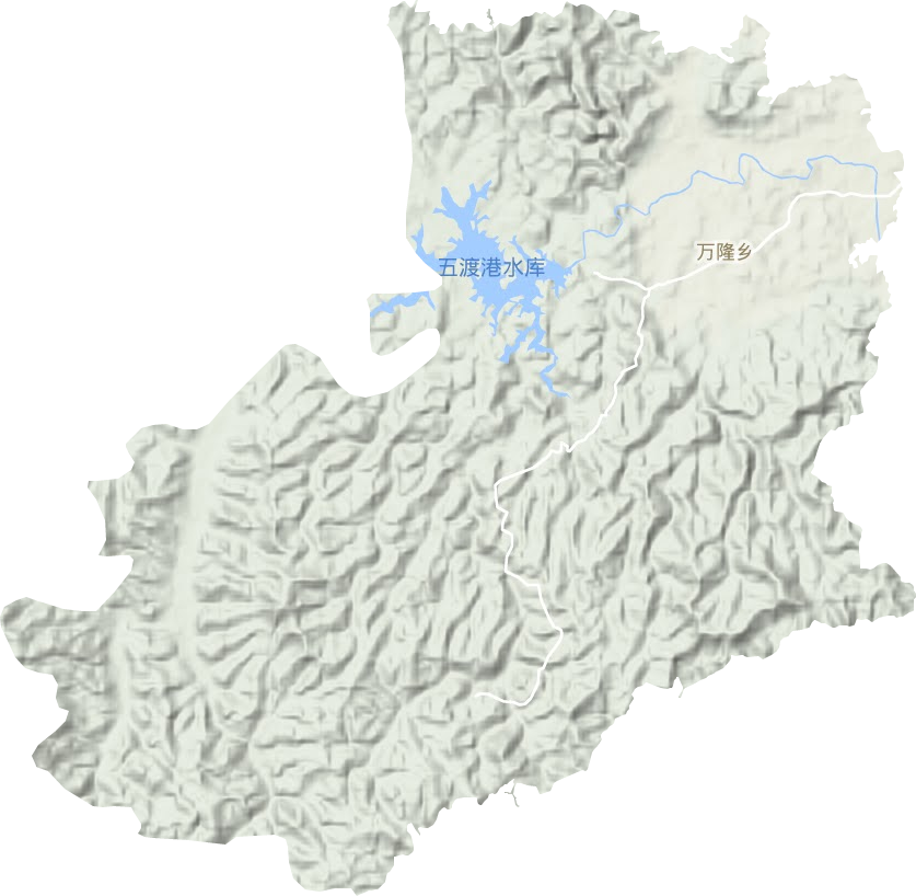 萬隆鄉地形圖