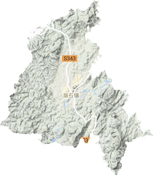 版石鎮地形圖