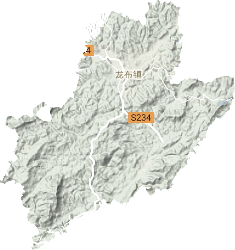 龍布鎮(zhèn)地形圖