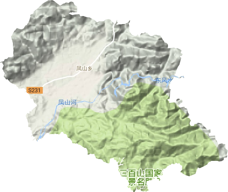 鳳山鄉地形圖