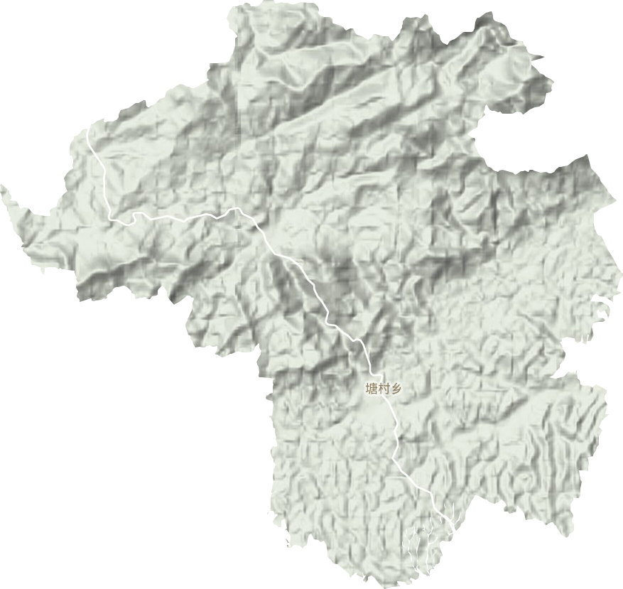 塘村鄉(xiāng)地形圖