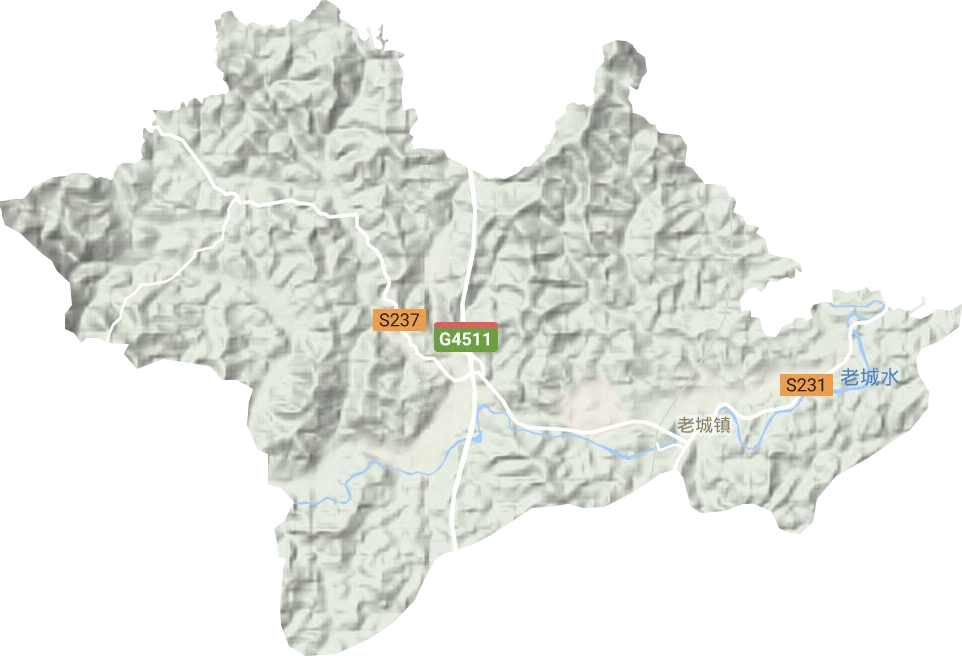 老城鎮地形圖