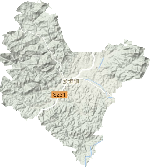 龍塘鎮地形圖