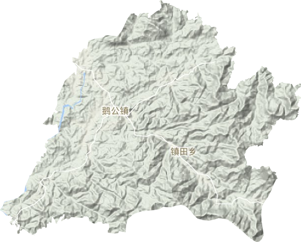 鵝公鎮地形圖