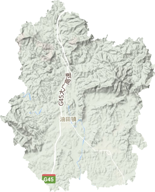 油田鎮地形圖