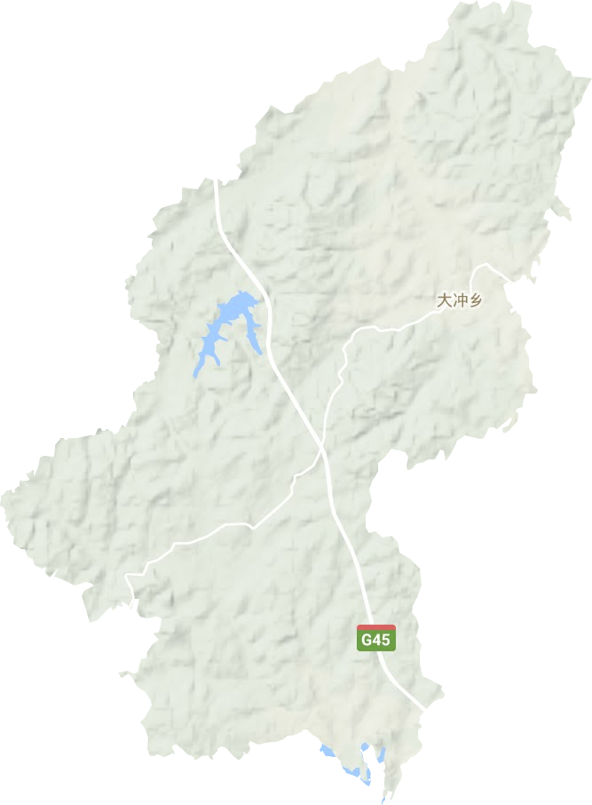 大沖鄉地形圖