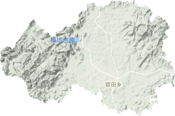 官田鄉地形圖