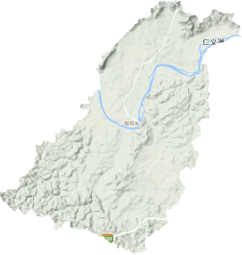 指陽鄉(xiāng)地形圖