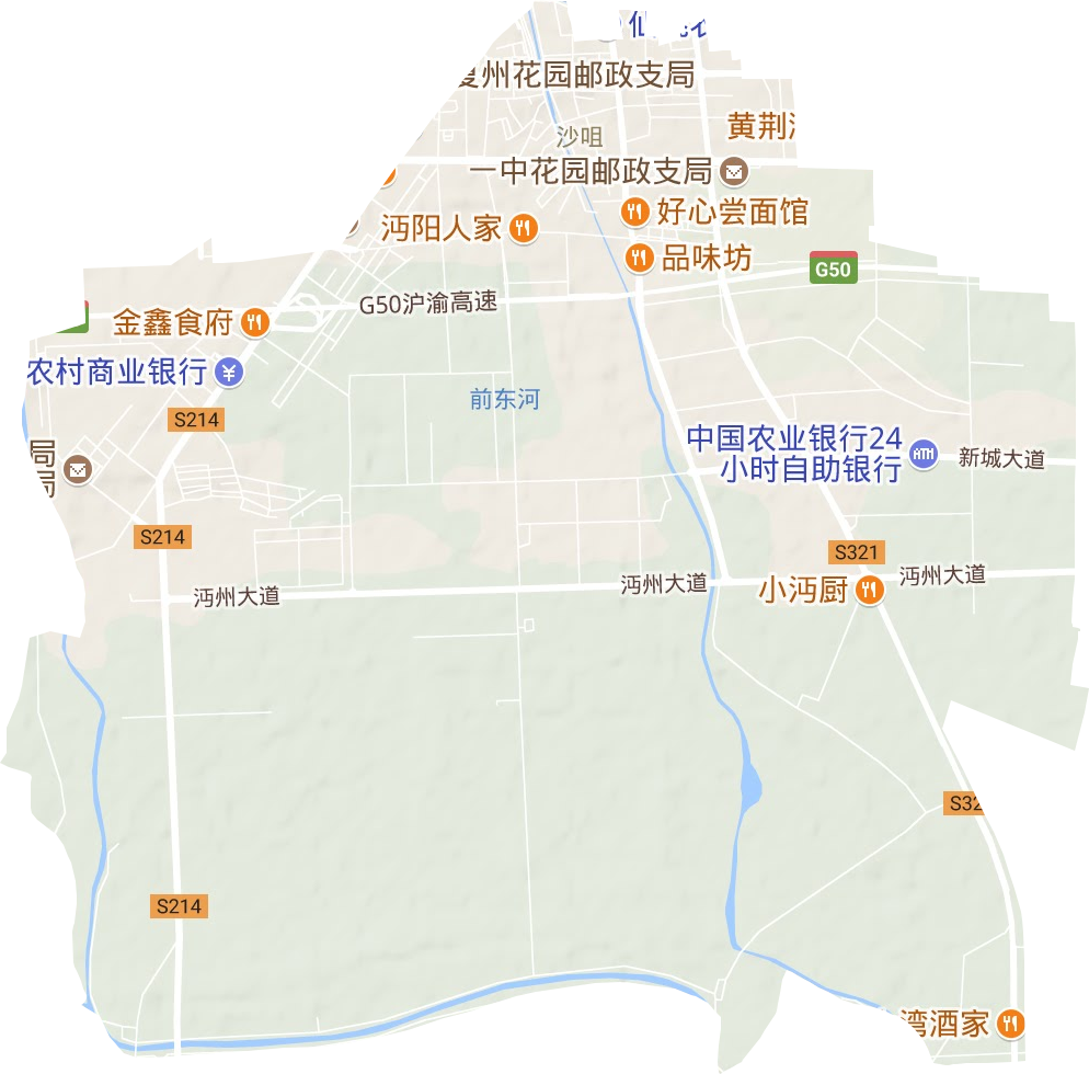 沙嘴街道地形圖