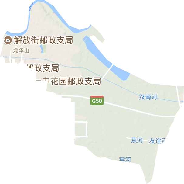 龍華山辦事處地形圖