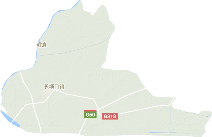 長倘口鎮地形圖