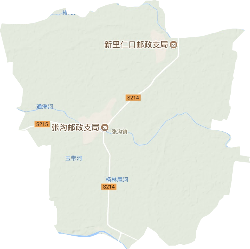 張溝鎮地形圖