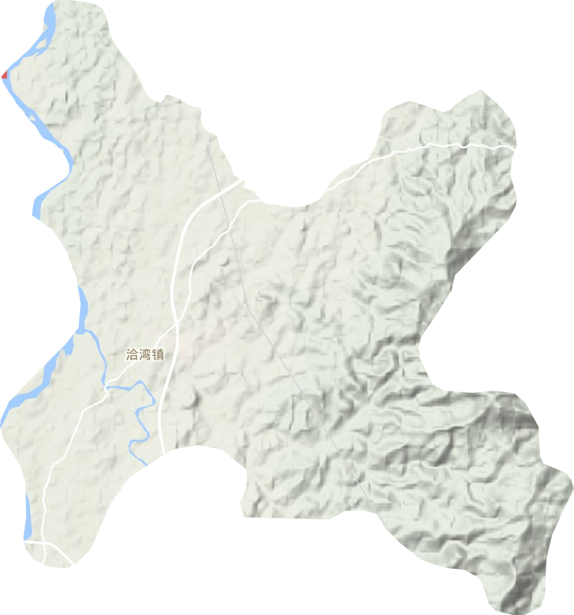 洽灣鎮地形圖