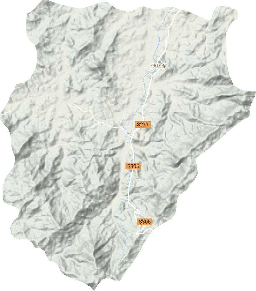 傅坊鄉地形圖