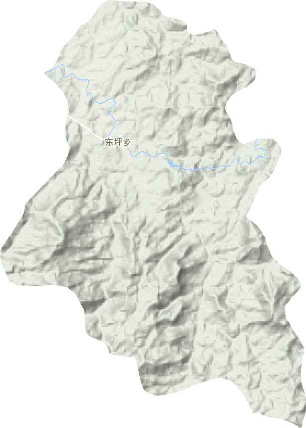 東坪鄉(xiāng)地形圖