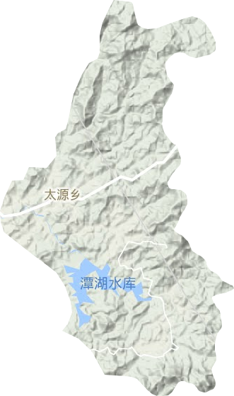 太源鄉(xiāng)地形圖