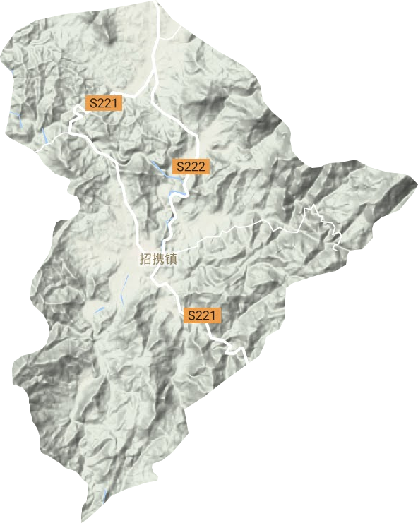 招攜鎮(zhèn)地形圖