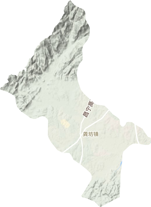 龔坊鎮(zhèn)地形圖