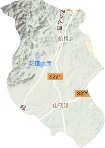 山碭鎮地形圖