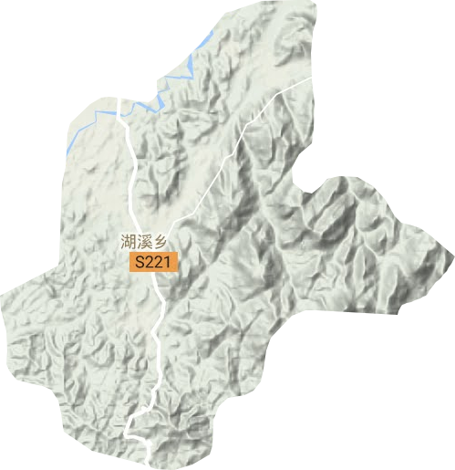 湖溪鄉地形圖