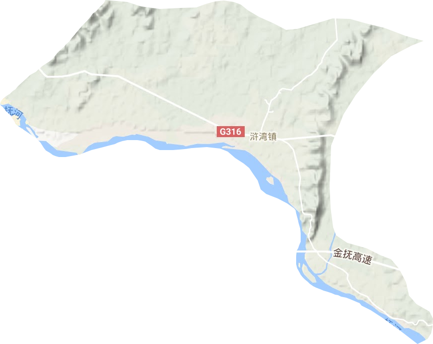 滸灣鎮地形圖