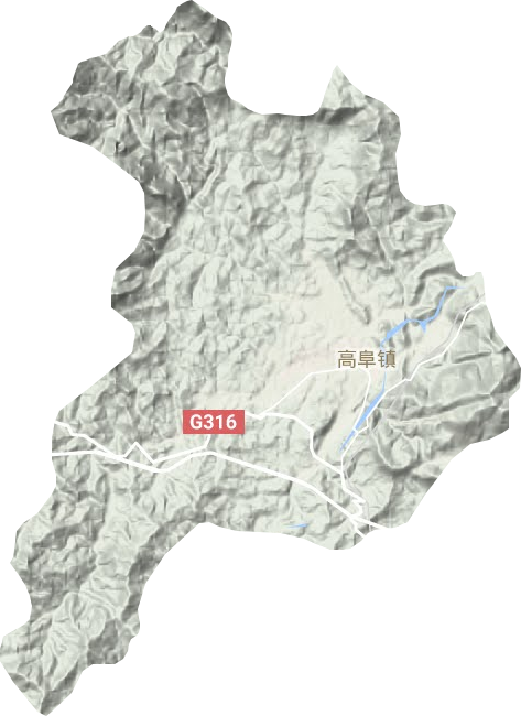 高阜鎮地形圖