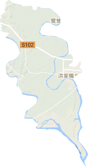 洪家嘴鄉(xiāng)地形圖