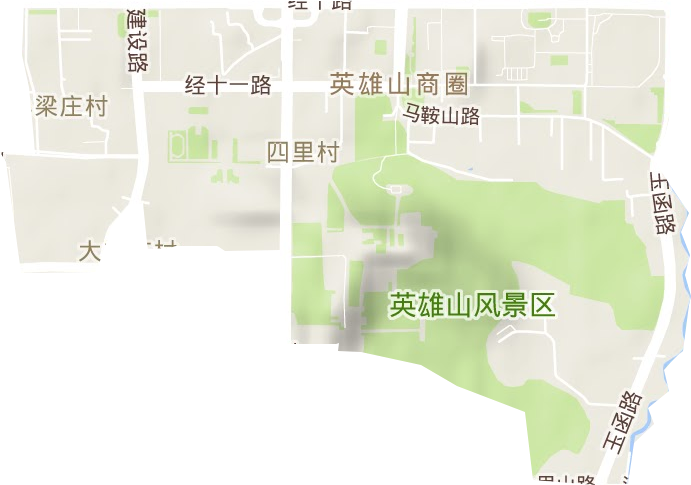 四里村街道地形圖