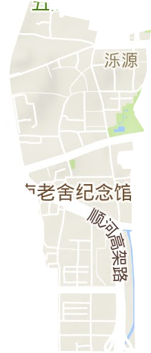 濼源街道地形圖