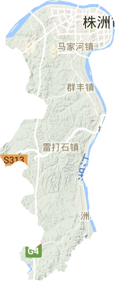 天元區(qū)地形圖