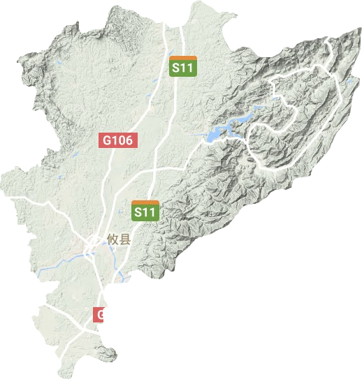 攸縣地形圖