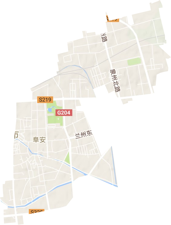 阜安街道地形圖