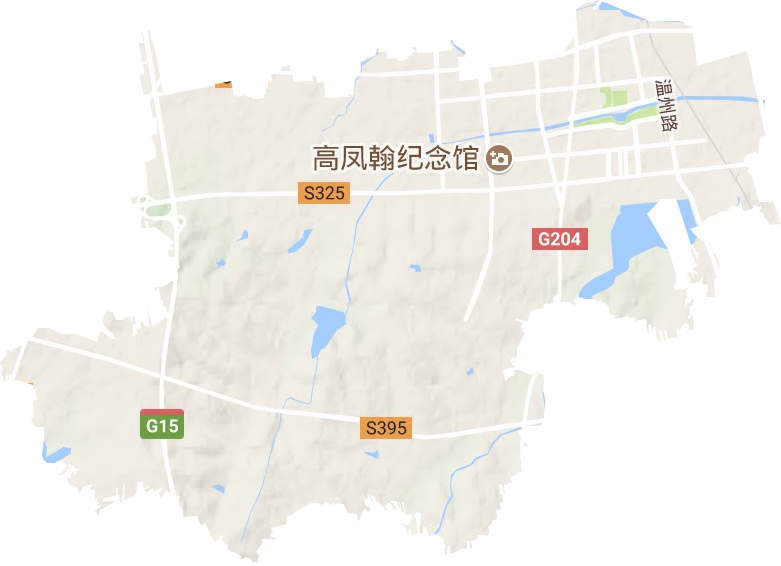 三里河街道地形圖