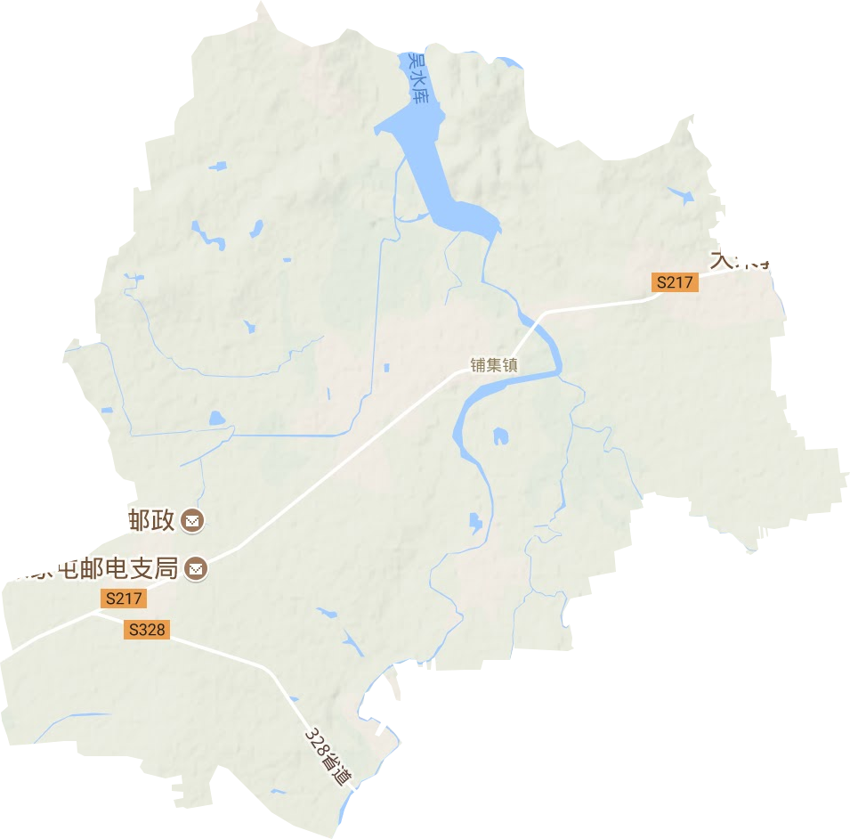 鋪集鎮地形圖