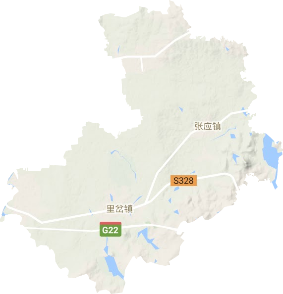里岔鎮地形圖