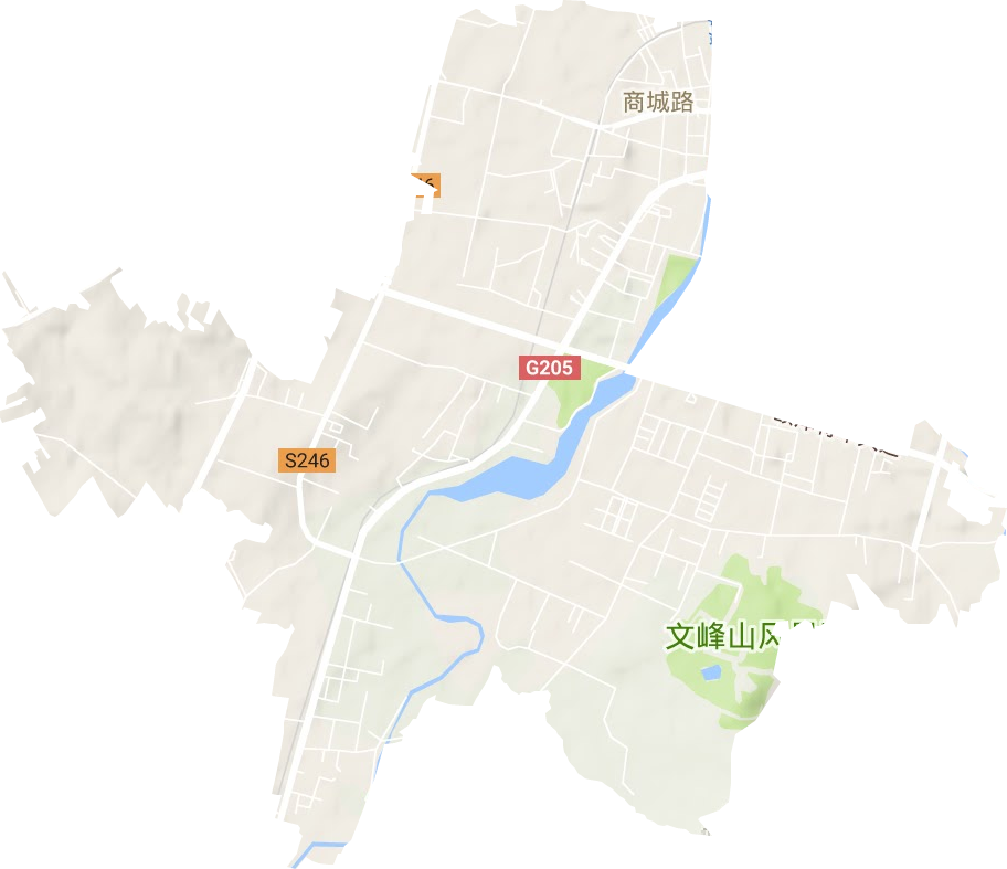 將軍路街道地形圖
